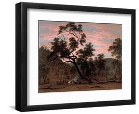 A Corrobery of Natives in Mill's Plains, 1832-John Glover-Framed Giclee Print