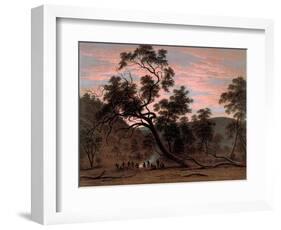 A Corrobery of Natives in Mill's Plains, 1832-John Glover-Framed Giclee Print