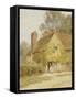 A Cottage at Denham, Buckinghamshire-Helen Allingham-Framed Stretched Canvas