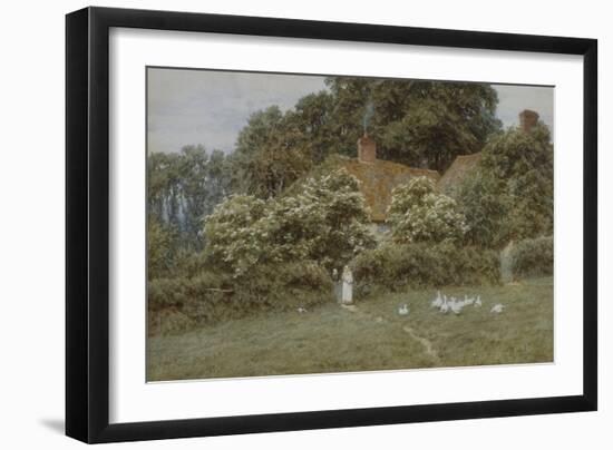 A Cottage at Farringford, Isle of Wight-Helen Allingham-Framed Giclee Print