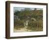A Cottage at Freshwater, Isle of Wight (Watercolour and Bodycolour Heightened with Scratching Out)-Helen Allingham-Framed Giclee Print