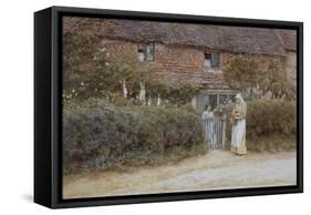 A Cottage at Haslemere-Helen Allingham-Framed Stretched Canvas