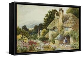 A Cottage at Selworthy, Near Minehead-Arthur Claude Strachan-Framed Stretched Canvas