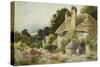 A Cottage at Selworthy, Near Minehead-Arthur Claude Strachan-Stretched Canvas