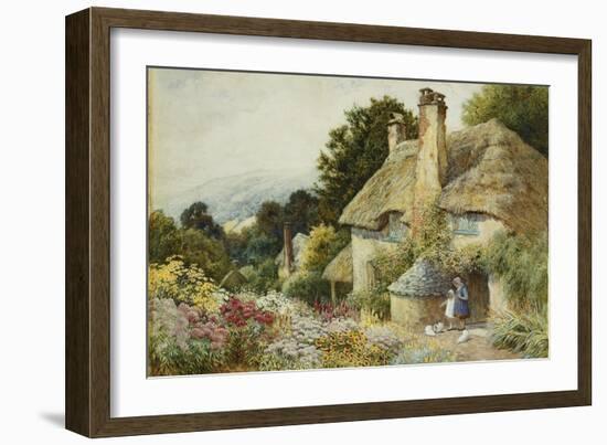 A Cottage at Selworthy, Near Minehead-Arthur Claude Strachan-Framed Giclee Print