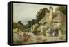 A Cottage at Selworthy, near Minehead-Arthur Claude Strachan-Framed Stretched Canvas