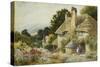 A Cottage at Selworthy, near Minehead-Arthur Claude Strachan-Stretched Canvas