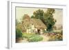 A Cottage by a Duck Pond-Arthur Claude Strachan-Framed Giclee Print