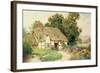 A Cottage by a Duck Pond-Arthur Claude Strachan-Framed Giclee Print