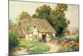 A Cottage by a Duck Pond-Arthur Claude Strachan-Mounted Giclee Print