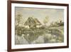 A Cottage by a Pond-Peder Mork Monsted-Framed Giclee Print