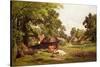 A Cottage Home in Surrey-Edward Henry Holder-Stretched Canvas