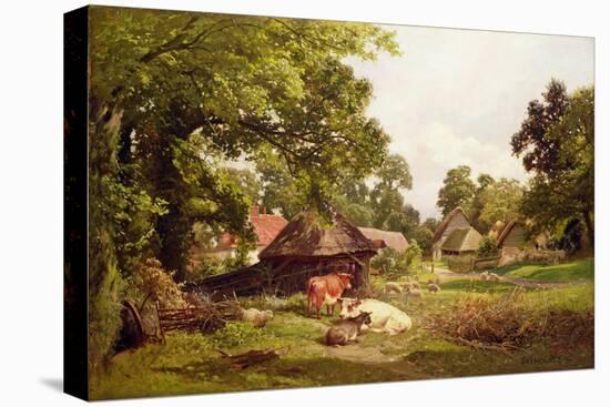 A Cottage Home in Surrey-Edward Henry Holder-Stretched Canvas