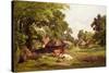 A Cottage Home in Surrey-Edward Henry Holder-Stretched Canvas