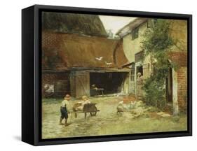 A Cottage in Brooklyn-James Wells Champney-Framed Stretched Canvas