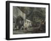 A Cottage in North Wales, with Figures (W/C on Paper)-Samuel Austin-Framed Giclee Print