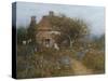 A Cottage Near Brook, Witley, Surrey Helen Allingham 1848-1926-Helen Allingham-Stretched Canvas