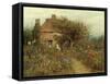 A Cottage Near Brook, Witley, Surrey-Helen Allingham-Framed Stretched Canvas