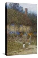 A Cottage Near Godalming, Surrey-Helen Allingham-Stretched Canvas