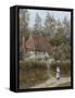 A Cottage Near Haslemere-Helen Allingham-Framed Stretched Canvas