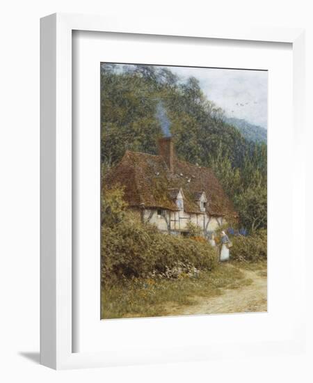 A Cottage Near Witley, Surrey-Helen Allingham-Framed Giclee Print