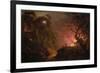 A Cottage on Fire at Night, c.1785-93-Joseph Wright Of Derby-Framed Giclee Print