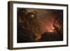 A Cottage on Fire at Night, c.1785-93-Joseph Wright Of Derby-Framed Giclee Print