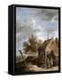 A Cottage-David Teniers the Younger-Framed Stretched Canvas