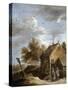 A Cottage-David Teniers the Younger-Stretched Canvas