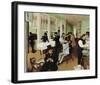 A Cotton Office in New Orleans, 1873-Edgar Degas-Framed Premium Giclee Print