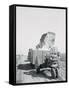 A Cotton Picker Unloading its Contents into a Truck-null-Framed Stretched Canvas