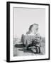 A Cotton Picker Unloading its Contents into a Truck-null-Framed Premium Photographic Print