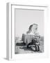 A Cotton Picker Unloading its Contents into a Truck-null-Framed Photographic Print