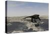 A Cotylorhynchus Along the Shores of a Prehistoric Environment-null-Stretched Canvas