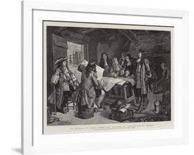 A Council of War after the Landing of the Prince of Orange-Henry Gillard Glindoni-Framed Giclee Print