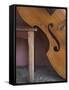 A Counterbass Leaning Against a Wooden Table, Trinidad, Sancti Spiritus Province, West Indies-Eitan Simanor-Framed Stretched Canvas