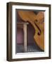 A Counterbass Leaning Against a Wooden Table, Trinidad, Sancti Spiritus Province, West Indies-Eitan Simanor-Framed Photographic Print