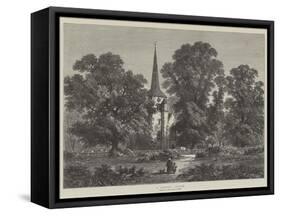 A Country Church-Samuel Read-Framed Stretched Canvas