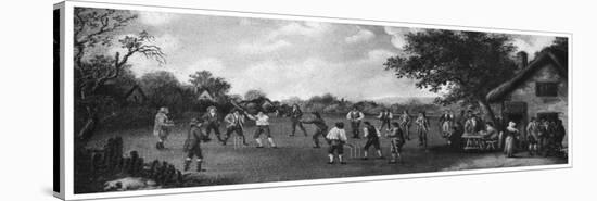 A Country Cricket Match, 19th Century-Henry Dixon-Stretched Canvas