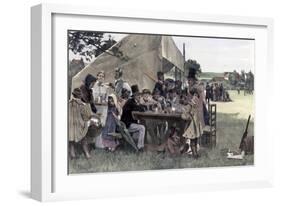 A Country Cricket Match, Sussex, 1878-John Robertson Reid-Framed Giclee Print