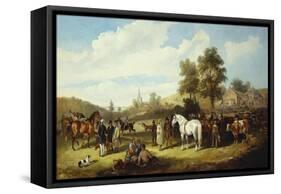 A Country Fair-Charles Waller Shayer-Framed Stretched Canvas