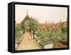 A Country Garden at Bray, Berkshire-Thomas Nicholson Tyndale-Framed Stretched Canvas