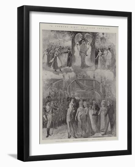 A Country Girl, at Daly's Theatre-Henry Charles Seppings Wright-Framed Giclee Print