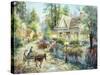A Country Greeting-Nicky Boehme-Stretched Canvas