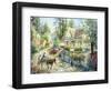 A Country Greeting-Nicky Boehme-Framed Giclee Print