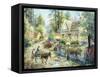 A Country Greeting-Nicky Boehme-Framed Stretched Canvas