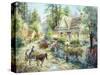 A Country Greeting-Nicky Boehme-Stretched Canvas