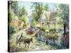 A Country Greeting-Nicky Boehme-Stretched Canvas