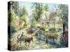 A Country Greeting-Nicky Boehme-Stretched Canvas