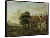 A Country House-Jan Van Der Heyden-Framed Stretched Canvas